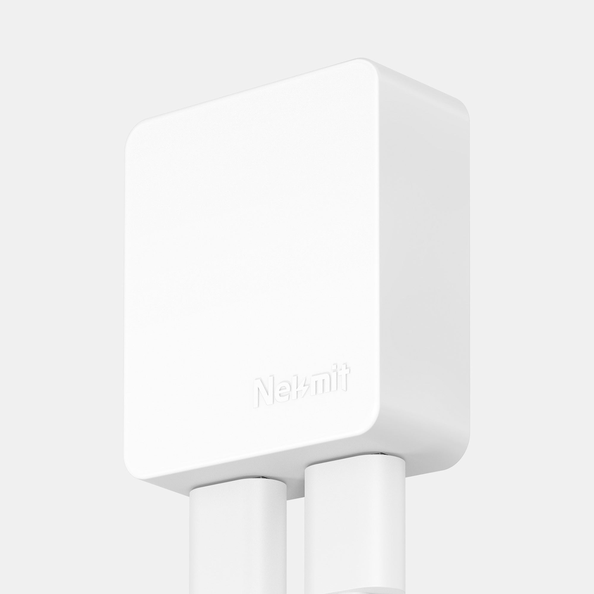 White rectangular light fixture with 'Nakamichi' branding on a light gray background