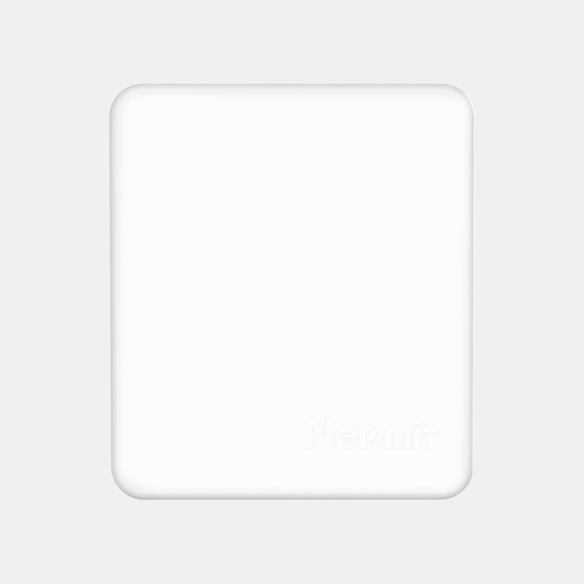 White square on a light gray background