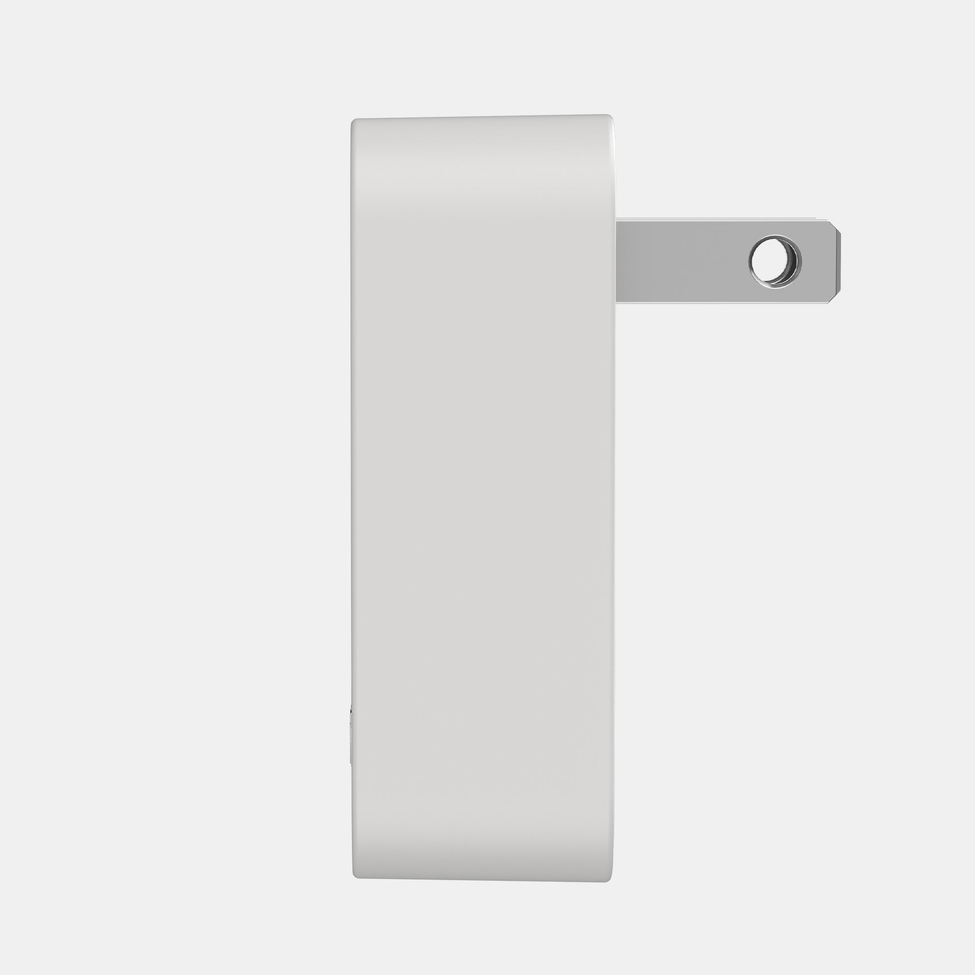 Metal cleaver blade on a white background