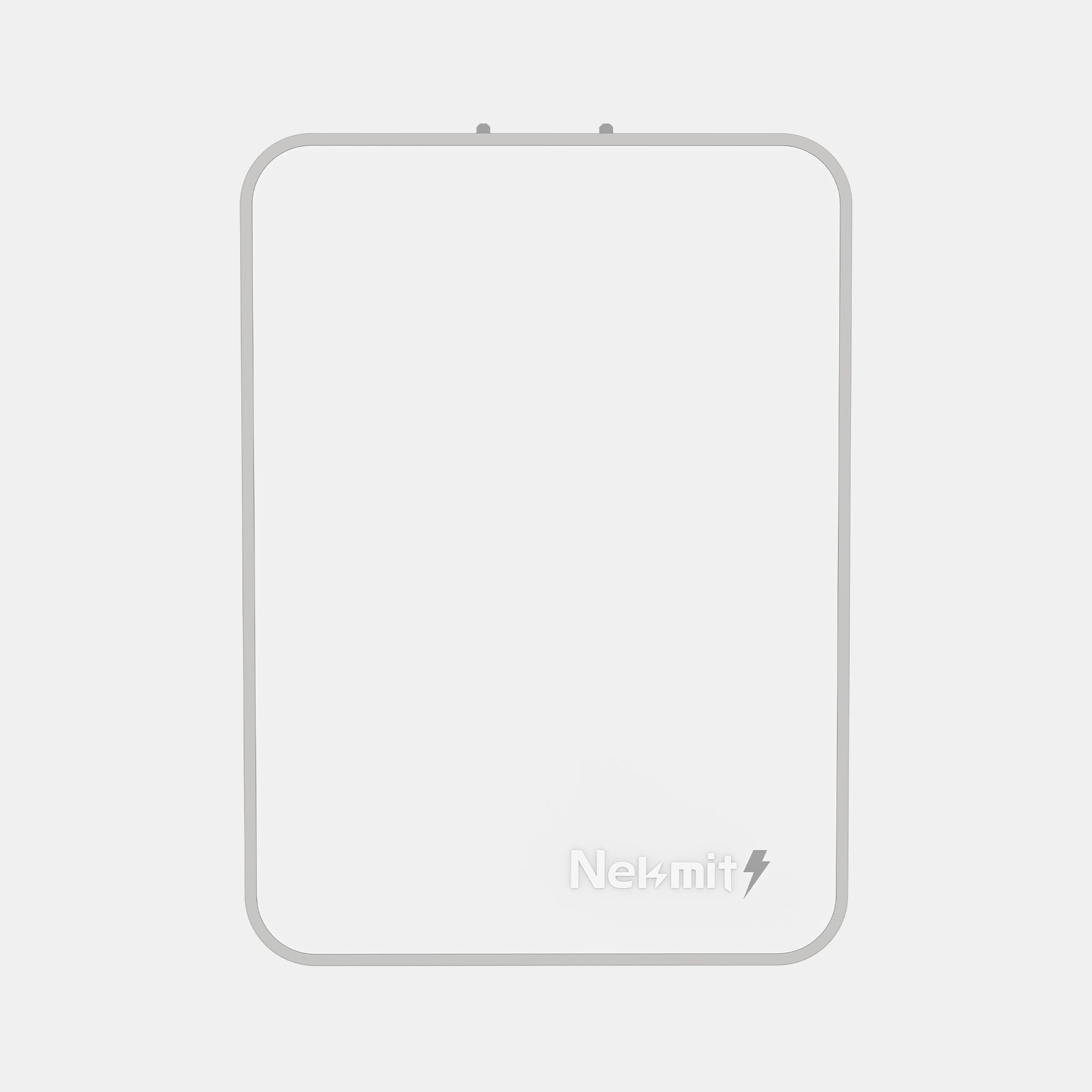 Rectangular white device with 'Nekmit' branding on a light gray background