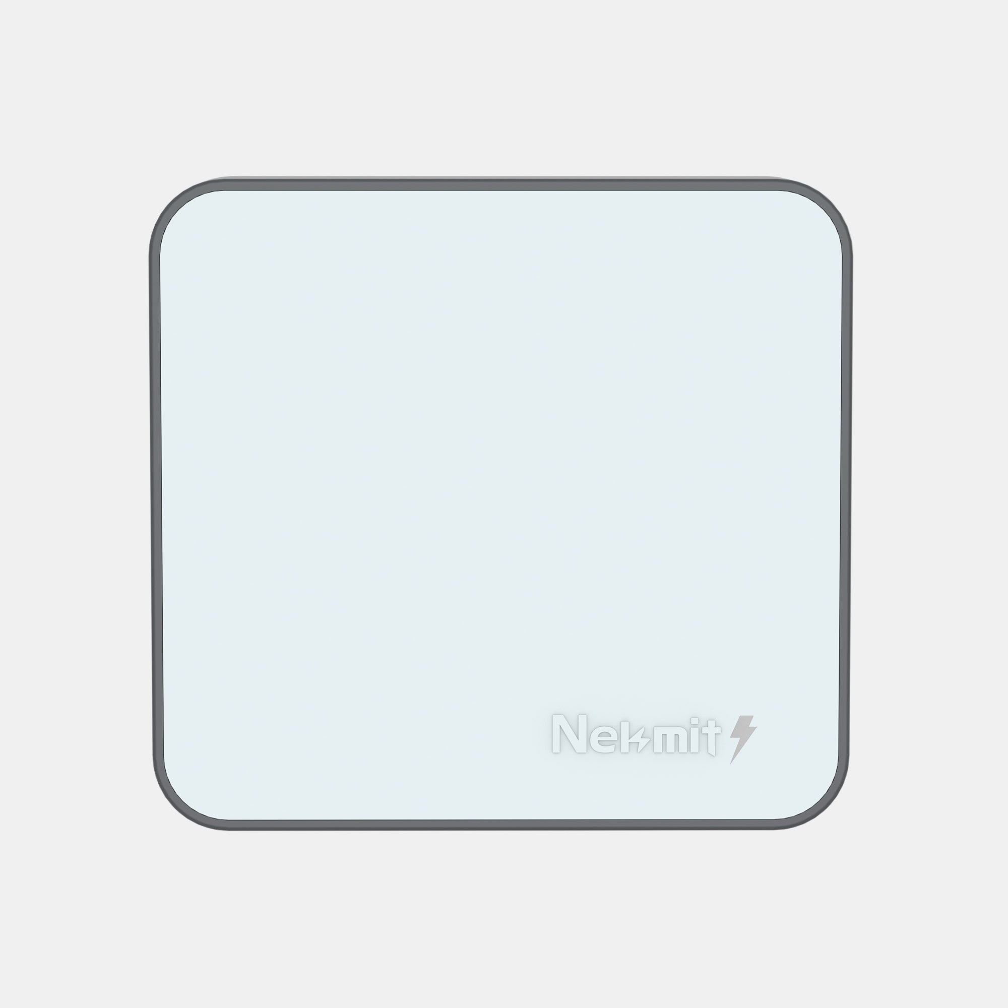 Rectangular device with 'Nekmit' branding on a light gray background