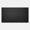 Black rectangular mat on a white background