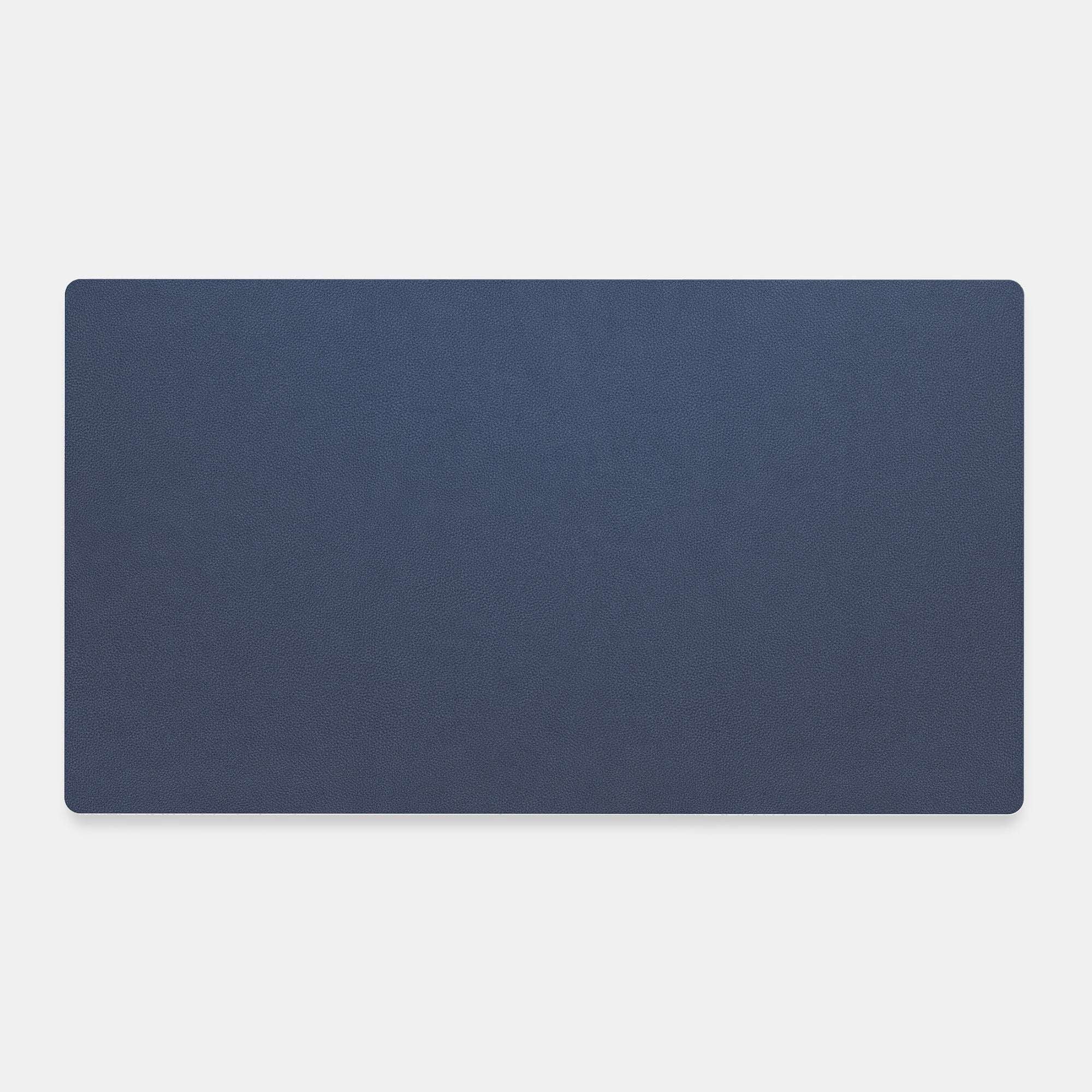Leather Desk Mat - Blue 36"x20"