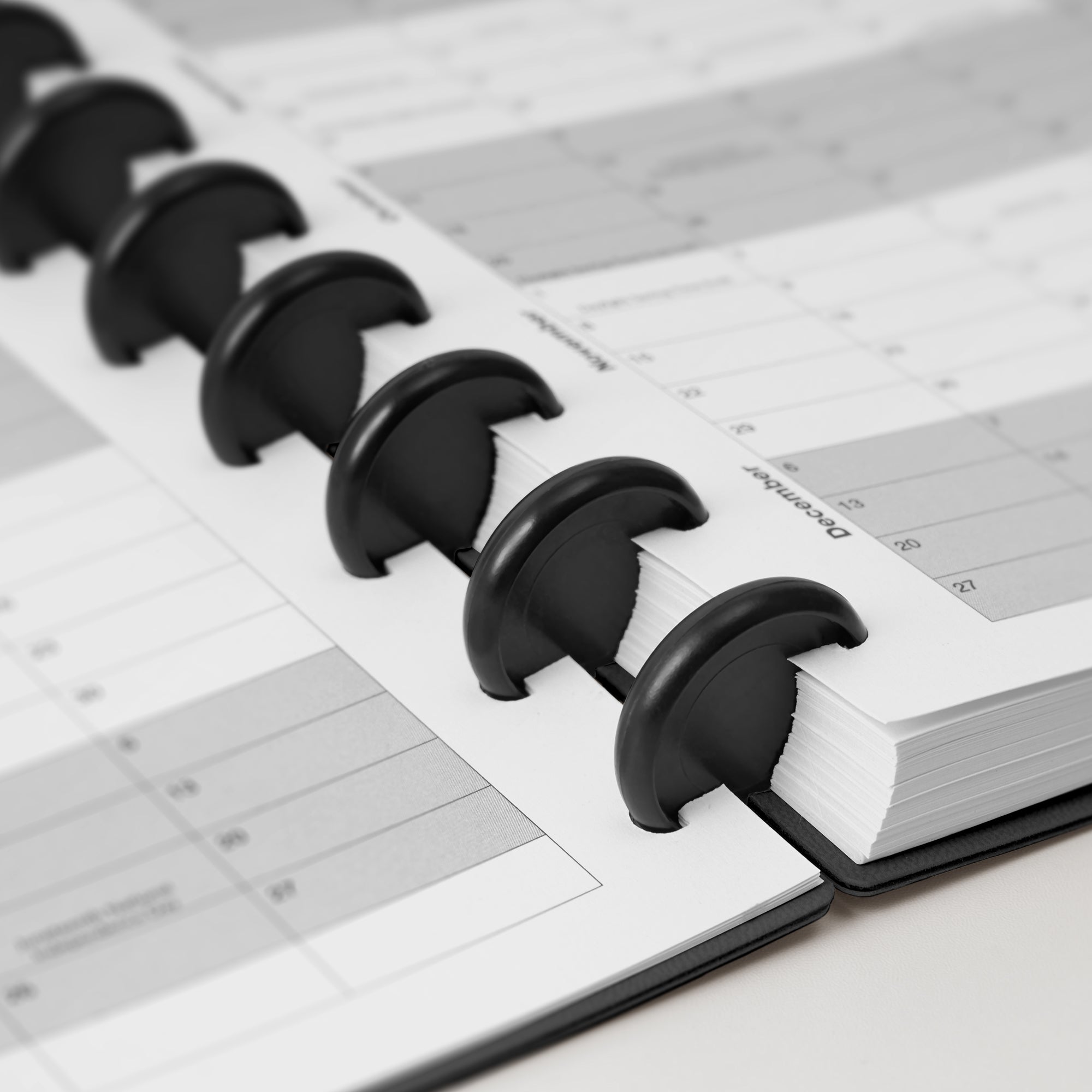Nekmit 2024 - 2025 3 Tier Discbound Weekly Planner 8.5" x 11"