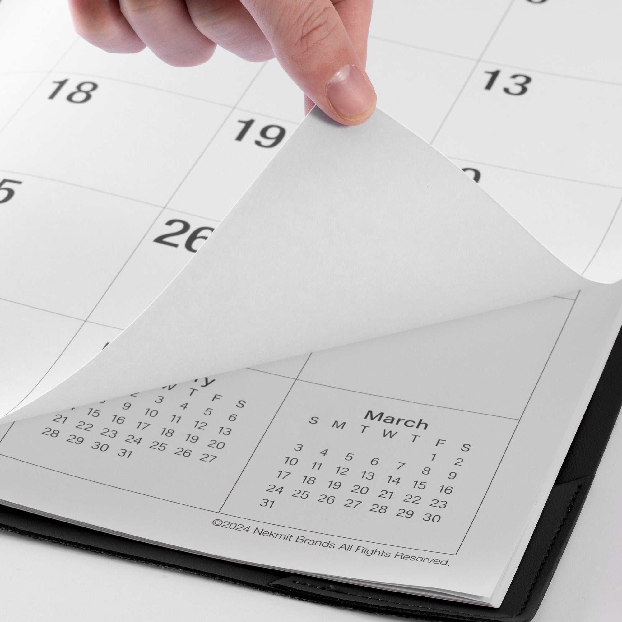 Nekmit 2025 - 2026 Large Desk Calendar-Big Font 21" x 16.5"