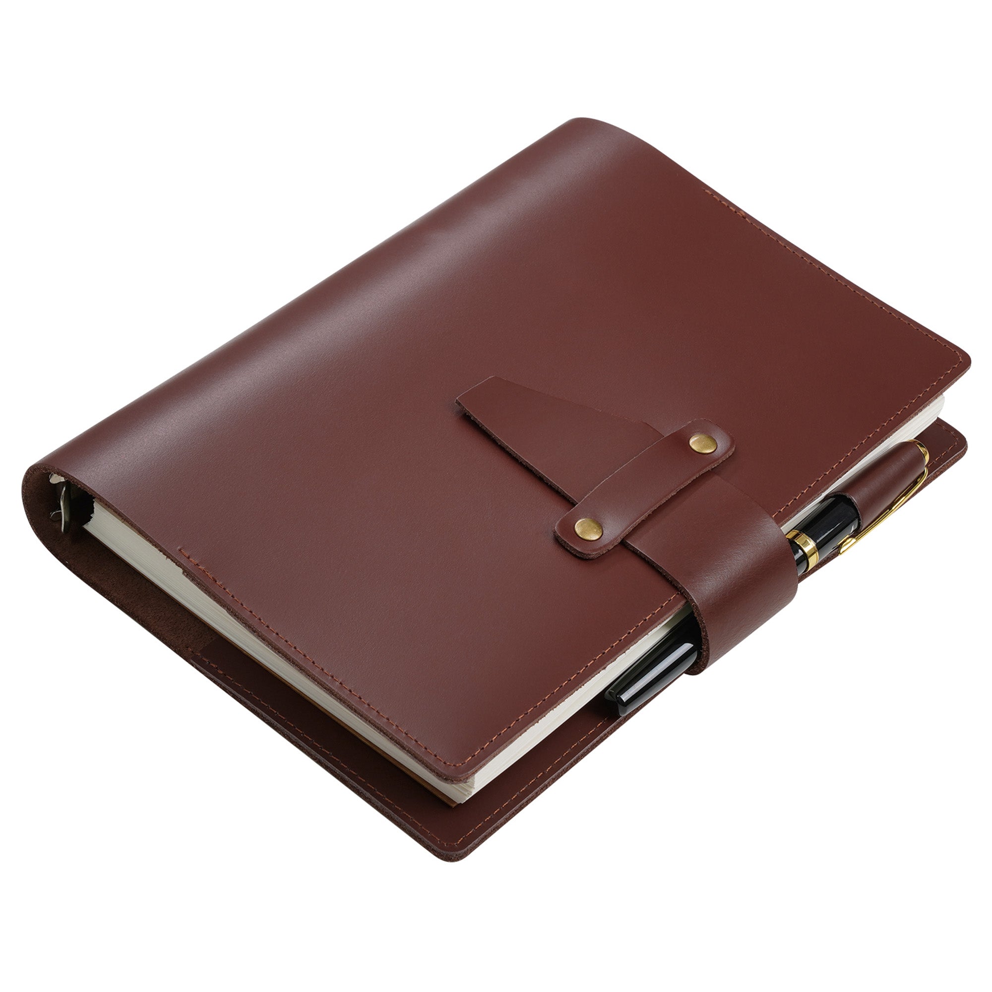 Nekmit Binder Genuine Leather Planner Cover NML-01-2