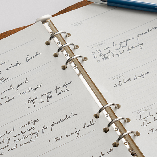 Nekmit Jul 2024 to Jun 2025 Refills for Binder Genuine Leather Planner