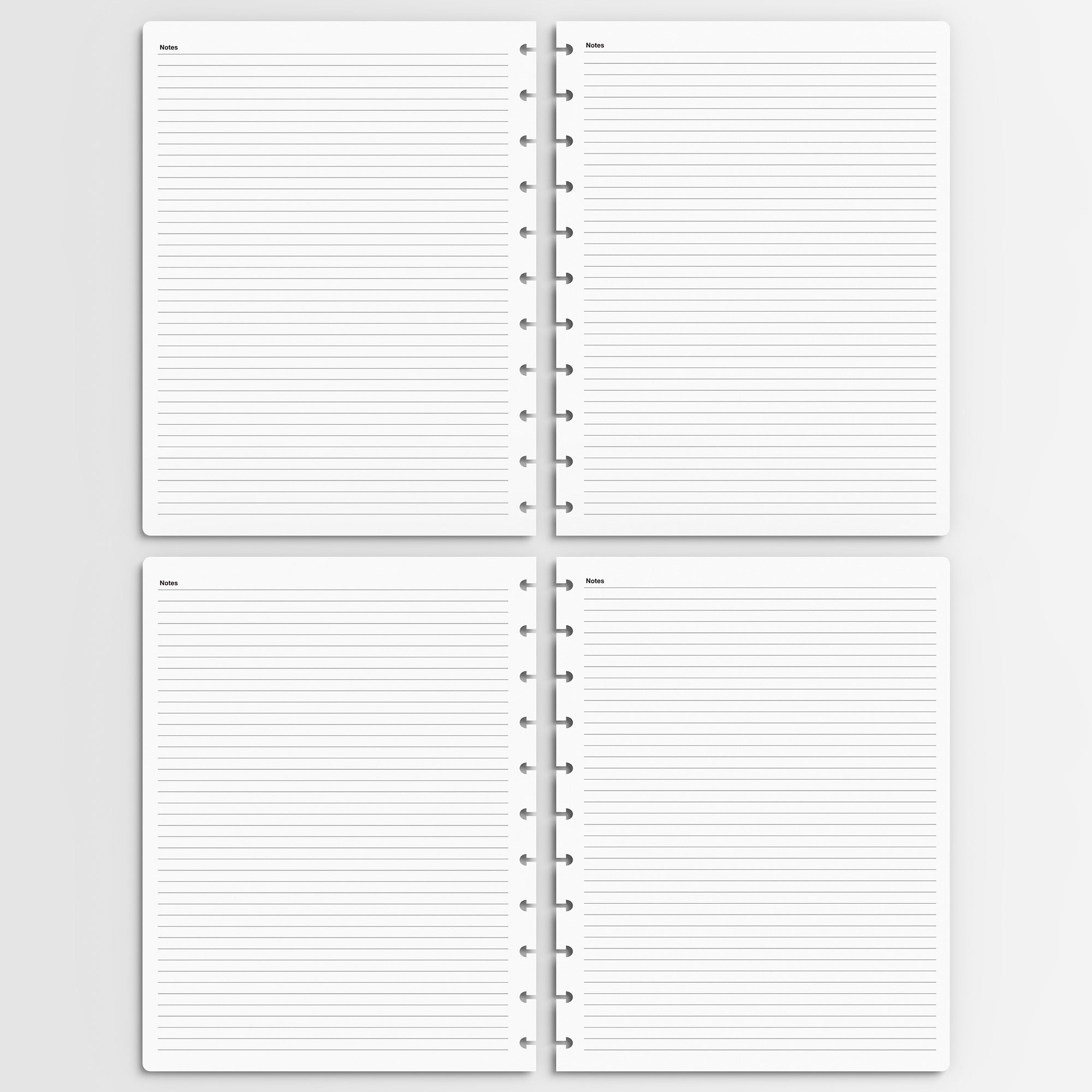 Nekmit Jul 2025 to Dec 2025 Refills for Discbound Weekly Planner