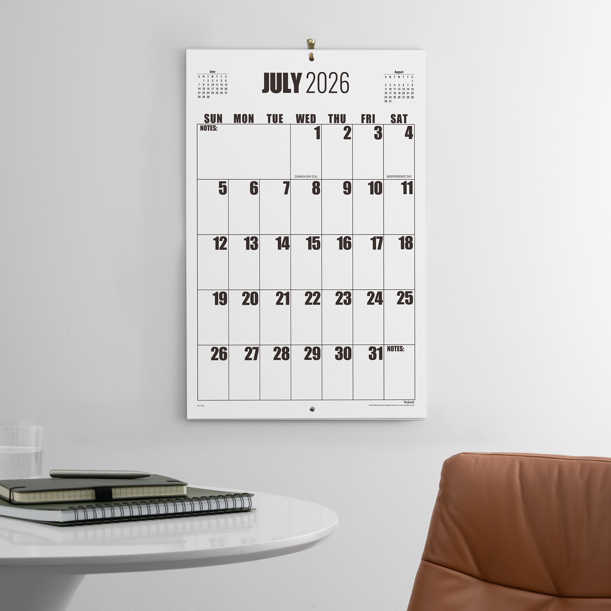 2026-2027 Large Print Big Grid Wall Calendar
