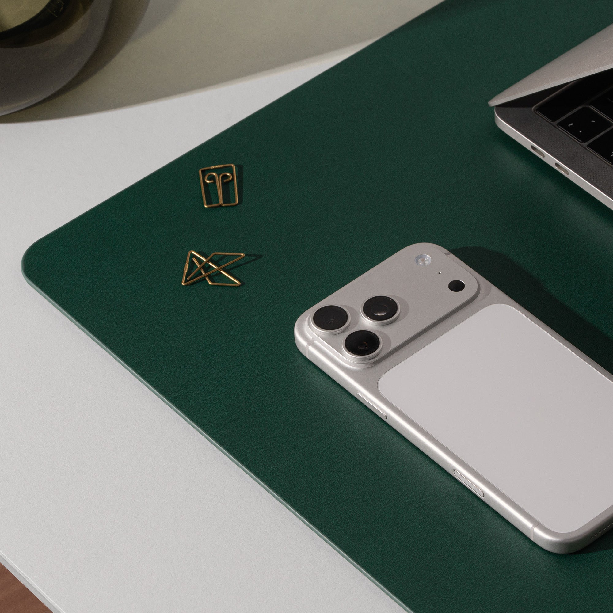 Leather Desk Mat - Green 36"x20"