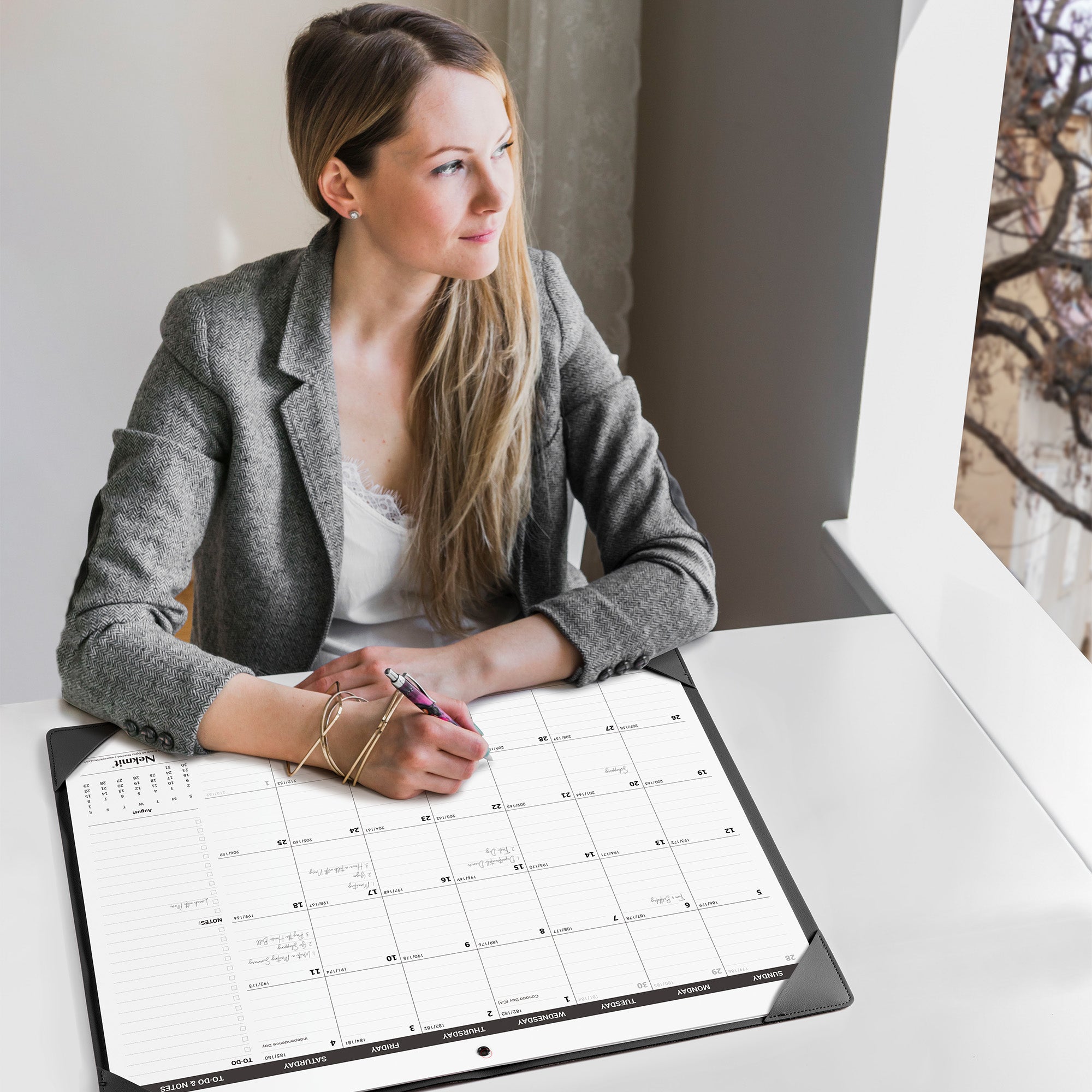 2026 -2027 PU Large Desk Pad Calendar