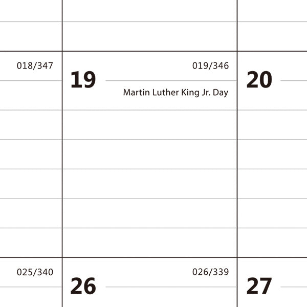 2026 Monthly Yearly Desk Calendar