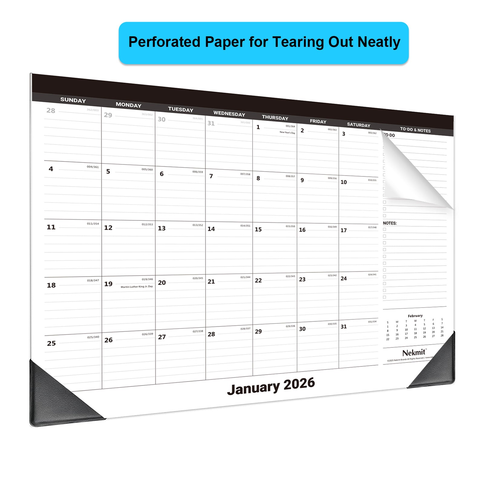 2026 Monthly Yearly Desk Calendar