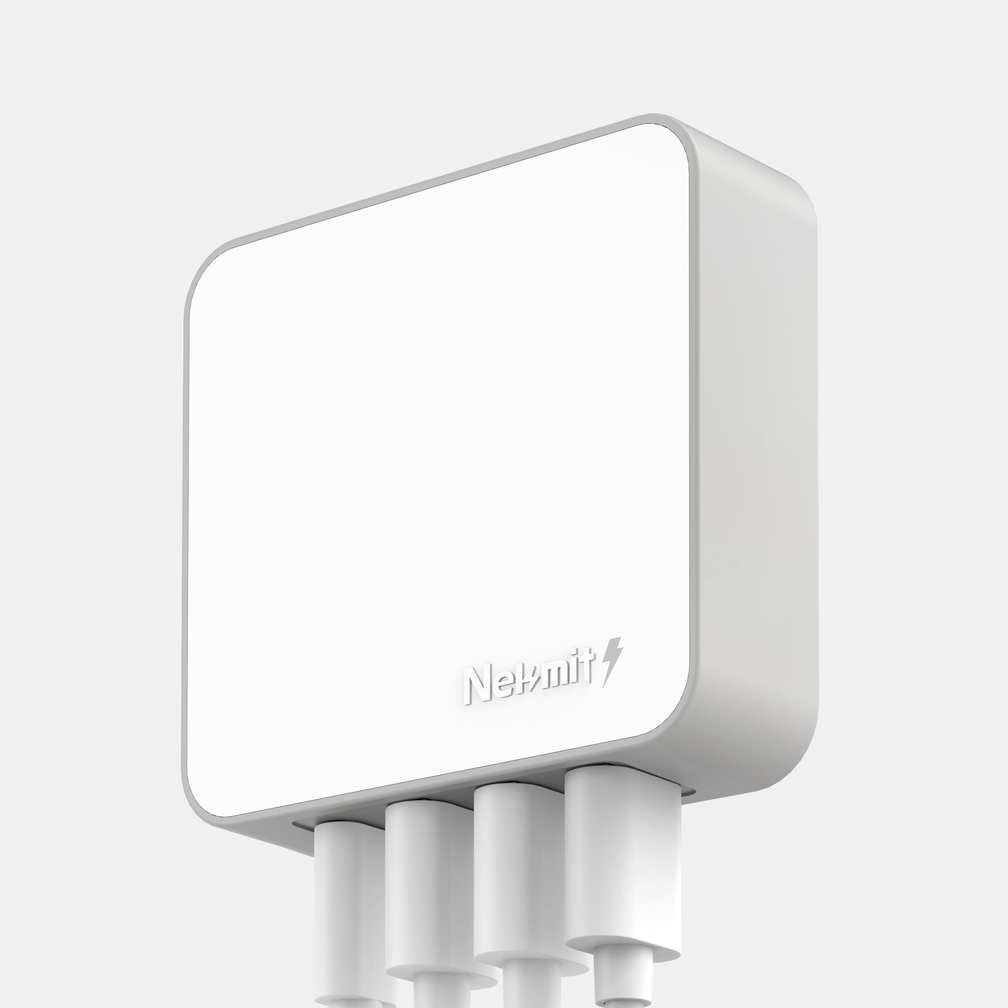 White electronic device with 'Neput' branding on a light gray background
