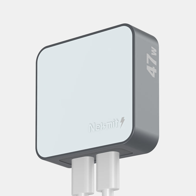 47W Flat Dual USB‑C Charger