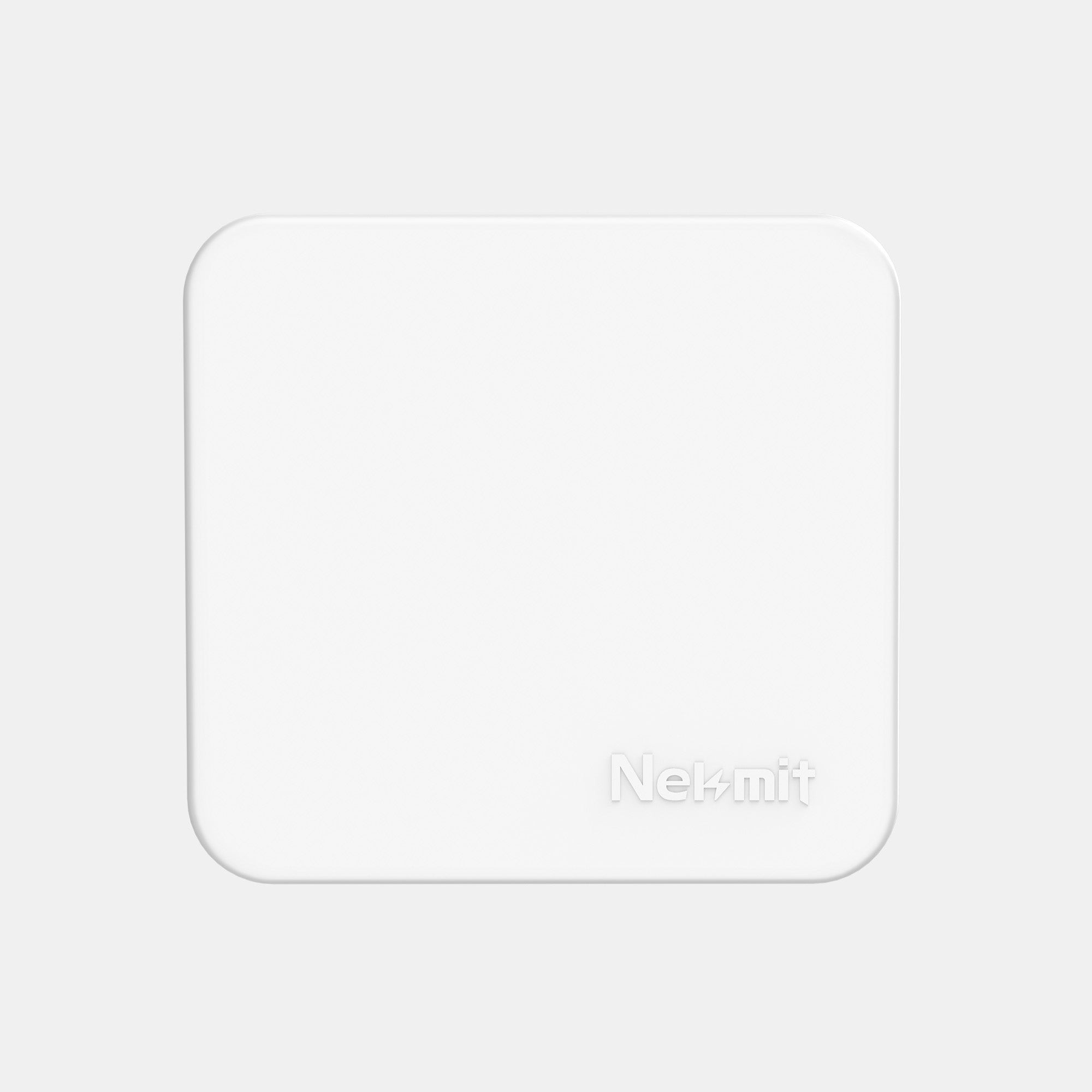 White rectangular object with 'Nekmit' branding on a light gray background