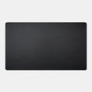 Black rectangular mat on a white background