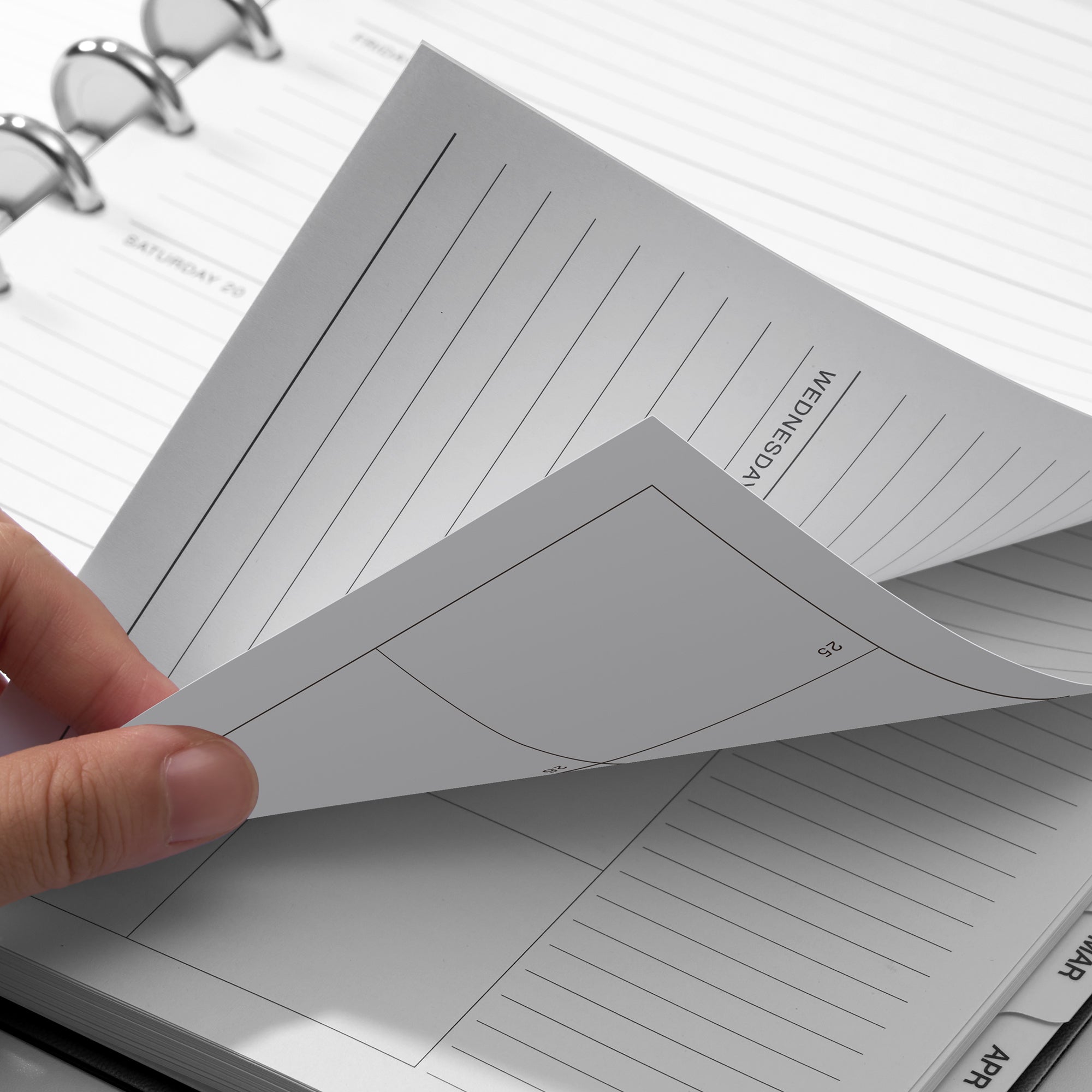 Nekmit 2024 - 2025 Discbound Weekly Planner 8.5" x 11"