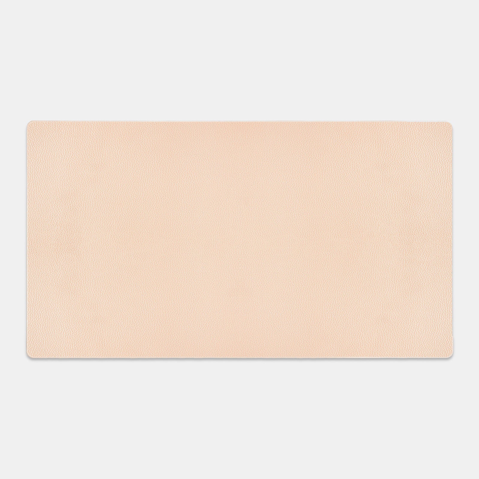 Beige rectangular mat on a white background