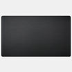 Black rectangular mat on a white background