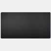 Black rectangular mat on a white background