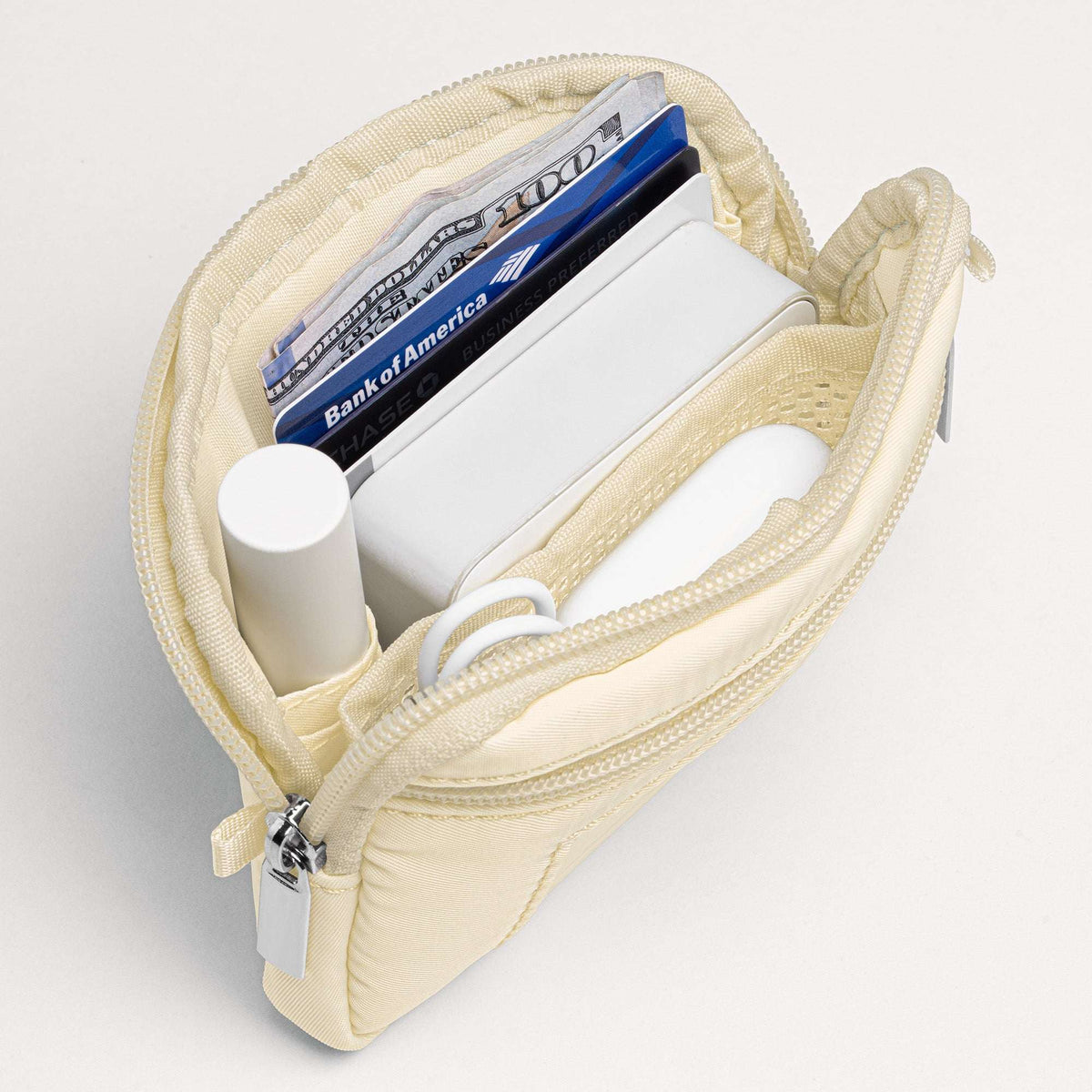 Nekmit Clip and Go Strap for Phone with Wallet Crossbody Beige